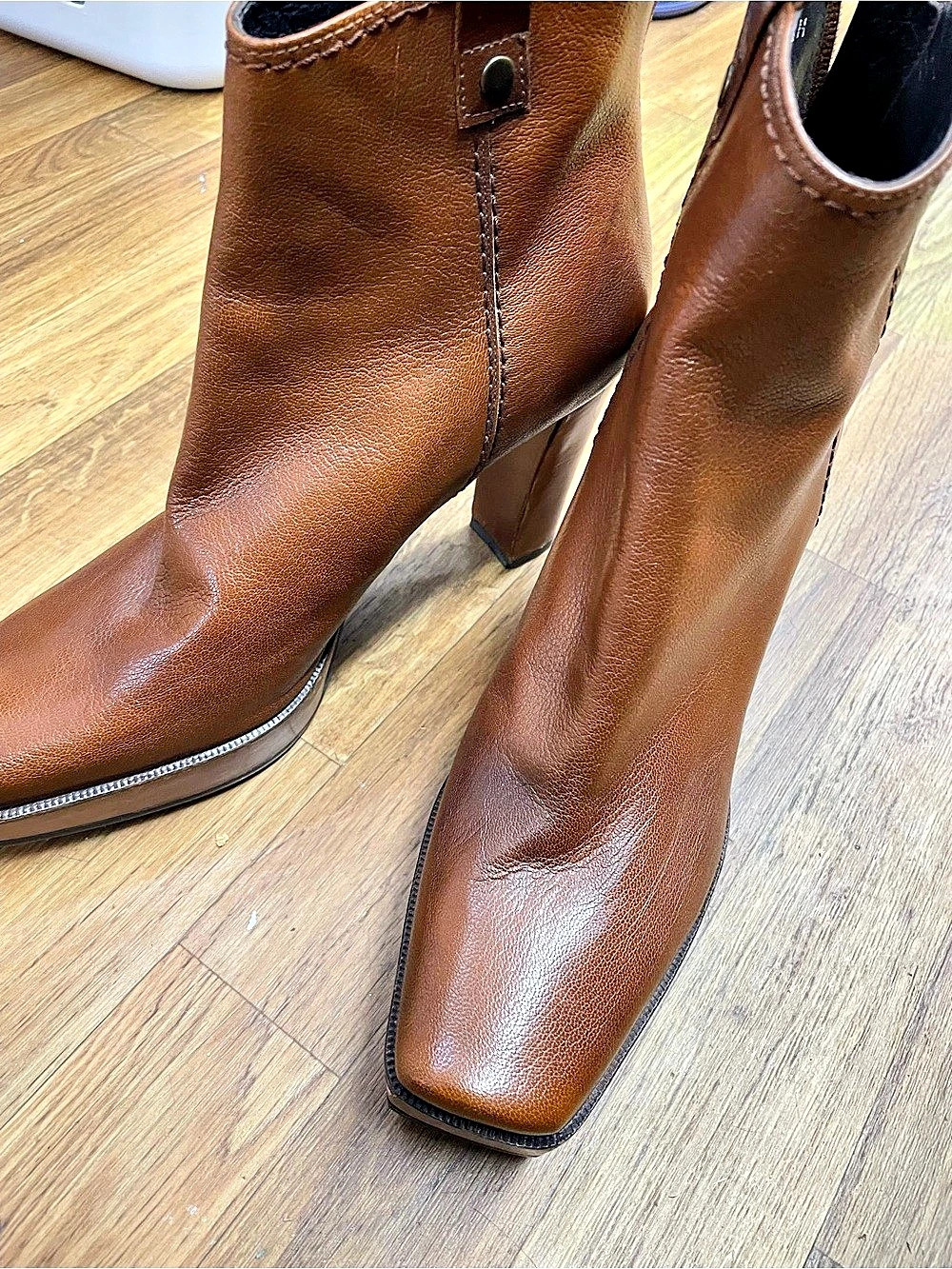 Stuart Weitzman Brown Heeled Ankle Boots